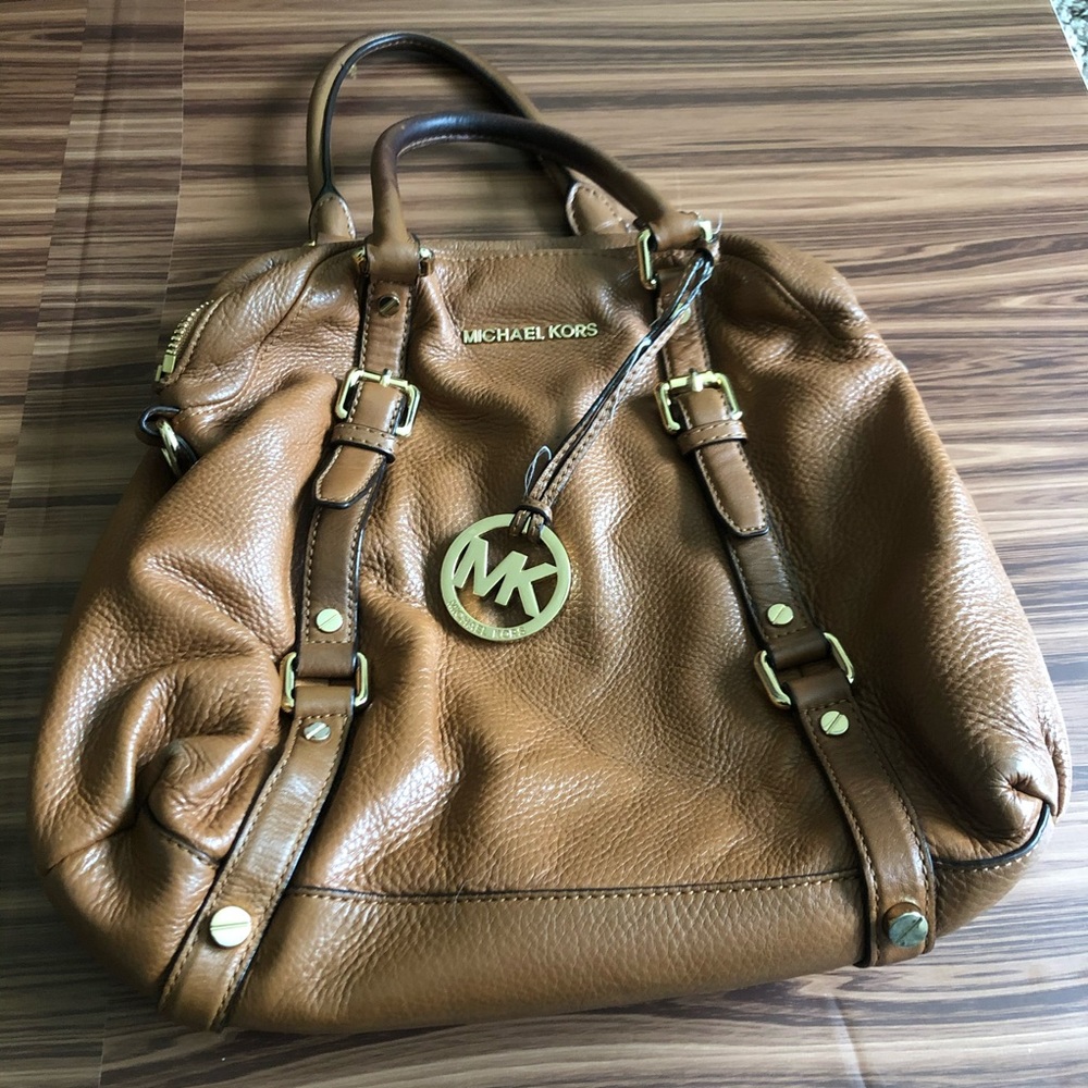 Brown Michael Kors handbag with cross body strap